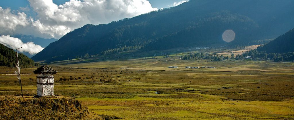 Banner Phobjikha Valley-Day Hikes in Wangdue Phodrang