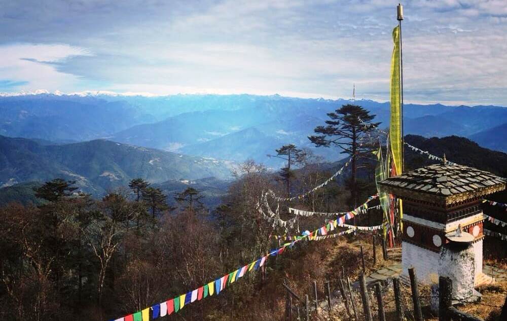 Lungchutse hike at Dochula, Lungchutse Monastery Dochula