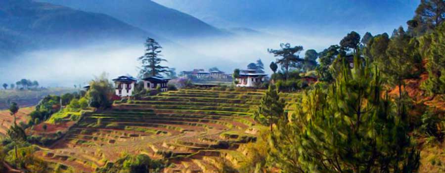 Limbhukha Village, Place to Visit in Punakha-Bhutan-Attraction in Punakha, Mendegang Village