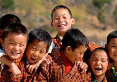 Bhutan, Thimphu, Zilukha junior High school, Gross National Happiness Tours