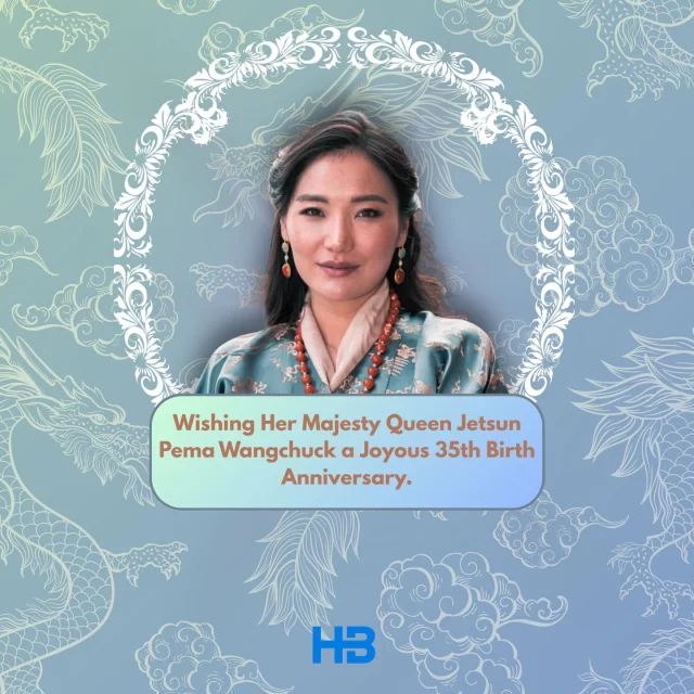 On this auspicious occasion of Her Majesty the Gyaltsuen’s 35th Birth Anniversary, Heavenly Bhutan Travels extends our heartfelt congratulations. We join the nation in conveying our sincerest wishes and prayers for Her Majesty’s continued well-being, enduring happiness and unwavering grace. 
.
.
.
.
.
#bhutanbelieve #bhutantourism #picturesoftheday #bhutandiaries #heavenlybhutan #heavenlybhutantravels #Bhutan #bhutandaires  #QueenofBhutan